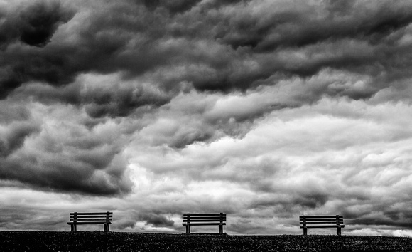 Clouds and Benches
